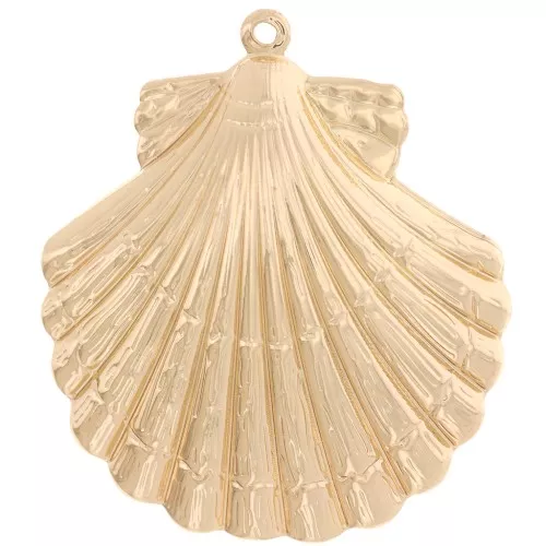 Colgante Concha 35x31 mm - Dorado x1