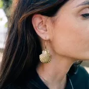 Colgante Concha 35x31 mm - Dorado x1