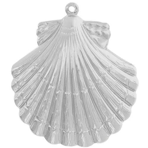 Colgante Concha 35x31 mm - Plata x1