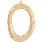 Colgante ovalado de textura curva irregular 43x29 mm - Dorado x1|raw }}