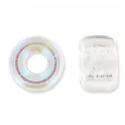 Cuentas con agujero grande - Pony Beads 6 mm - Preciosa - Cristal AB x15