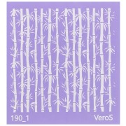 Serigrafía VeroS para arcilla polimérica 90x90 mm - Motivo bambú n°190_1 x1
