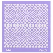 Serigrafía VeroS para arcilla polimérica 90x90 mm - Dibujo pitón n°144 x1