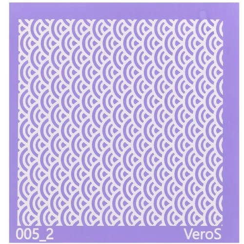 Serigrafía VeroS para arcilla polimérica 90x90 mm - Abanico n°005_2 x1