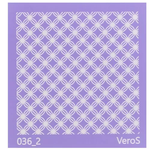 Serigrafía VeroS para arcilla polimérica 90x90 mm - Motivo gráfico 1 n°036_2 x1