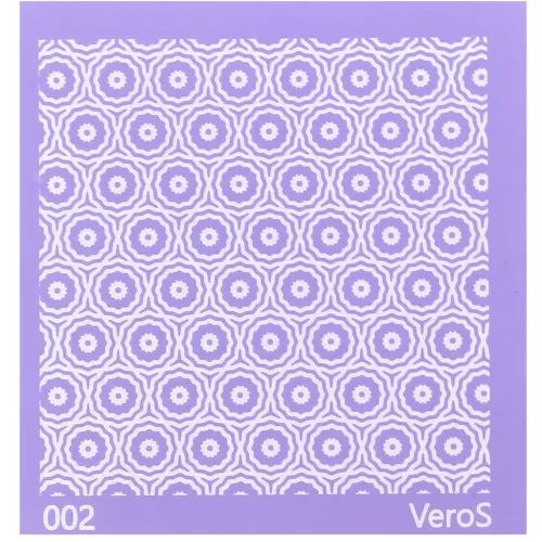 Serigrafía VeroS para arcilla polimérica 90x90 mm - Dibujo de rosas n°002 x1