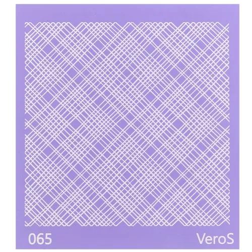 Serigrafía VeroS para arcilla polimérica 90x90 mm - Patrón de líneas irregulares n°065 x1