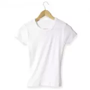 Camiseta de algodón 4 a 6 años Blanco x1