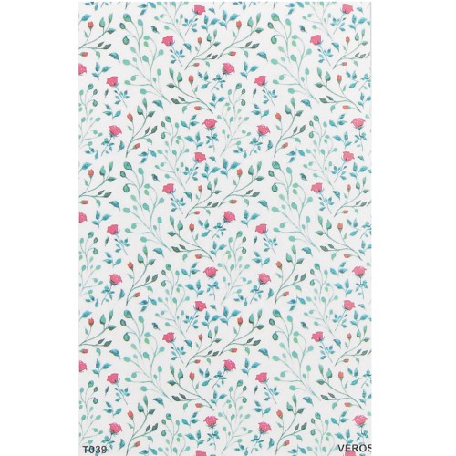 Hoja de transfer13.5x9 cm - papel soluble para arcilla polimérica - N°039 x1