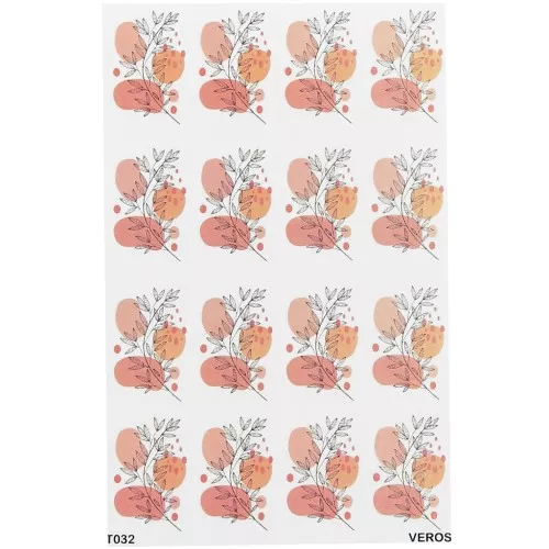 VeroS transfer sheet 13.5x9 cm - papel soluble para arcilla polimérica - N°032 x1