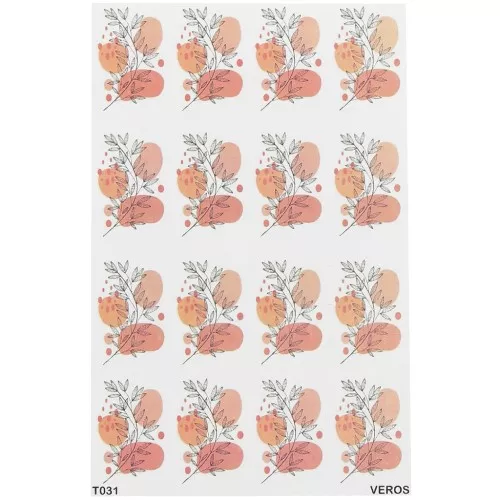 VeroS transfer sheet 13.5x9 cm - papel soluble para arcilla polimérica - N°031 x1