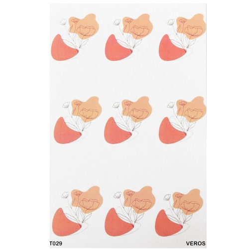 VeroS transfer sheet 13.5x9 cm - papel soluble para arcilla polimérica - N°029 x1