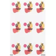 Flor - VeroS transfer sheet 13.5x9 cm - papel soluble para arcilla polimérica - N°022 x1 VeroS transfer sheet 13.5x9 cm - papel soluble para arcilla polimérica - N°022 x1