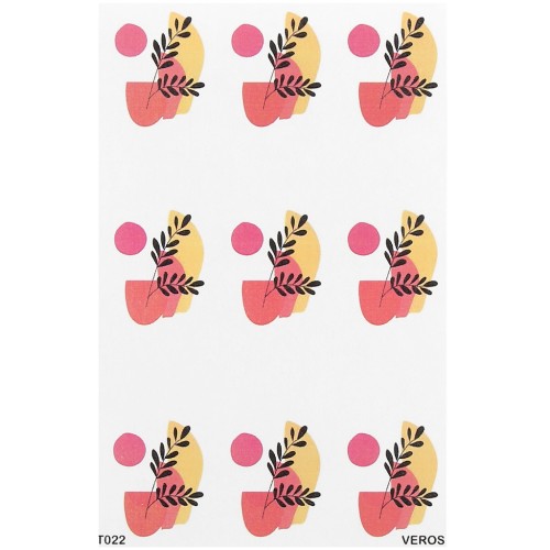 VeroS transfer sheet 13.5x9 cm - papel soluble para arcilla polimérica - N°022 x1