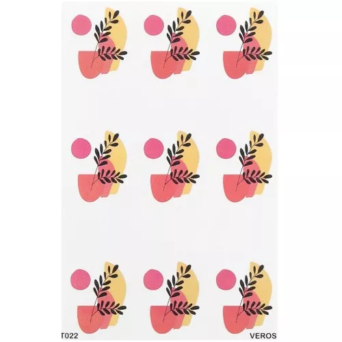 VeroS transfer sheet 13.5x9 cm - papel soluble para arcilla polimérica - N°022 x1