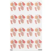 Flor - VeroS transfer sheet 13.5x9 cm - papel soluble para arcilla polimérica - N°025 x1 VeroS transfer sheet 13.5x9 cm - papel soluble para arcilla polimérica - N°025 x1