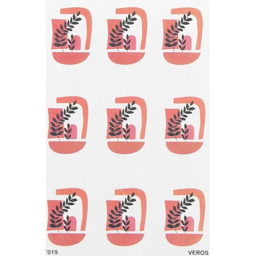 VeroS hoja de transferencia 13.5x9 cm 100% soluble para arcilla polimérica - N°019 x1