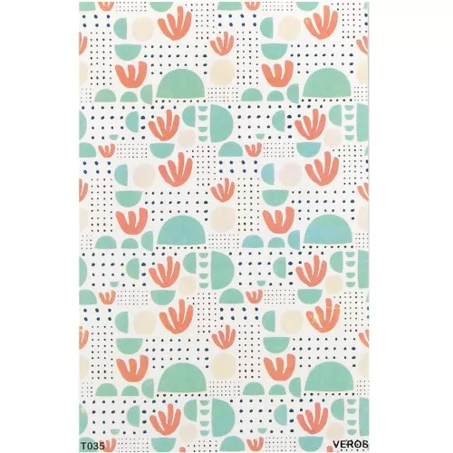 Hoja de transfer VeroS 13.5x9 cm - papel soluble para arcilla polimérica - N°035 x1