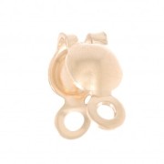 Tapa nudos 3,5 mm con anillas cerradas Gold Filled (oro laminado) x20