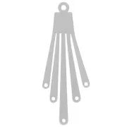 Colgante araña con flecos 45,5x17 mm - Rodio x1