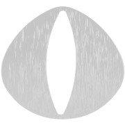 Colgante triángulo acanalado 32x35 mm - Plata x1|raw }}