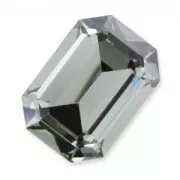 Cabuchón PureCrystal 4610 Rectangular 14x10 mm Black Diamond x1