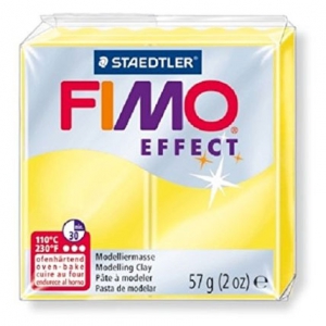Pasta Fimo Soft Effect 57gr Amarillo translucido (n°104)