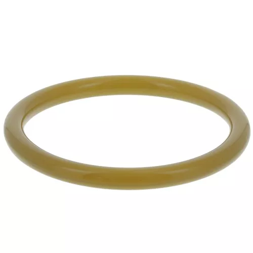 Pulsera acrílico transparente de 64 mm - Caqui x1