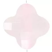 13 mm facetado trébol cuenta de piedra preciosa - Cuarzo Rosa x1