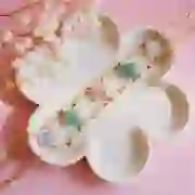 13 mm facetado trébol cuenta de piedra preciosa - Cuarzo Rosa x1