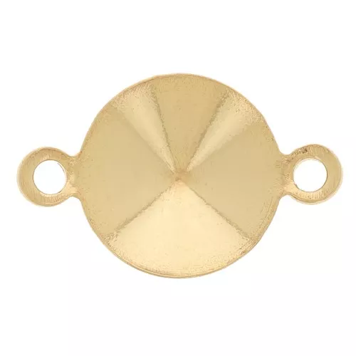 PureCrystal Rivoli 1122 Cuenta espaciadora cabujón de 8 mm - Dorado x1