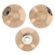 Cuentas de tope de 3 mm con agujero de 0,6 mm - Dorado rosa relleno (oro laminado) x4|raw }}