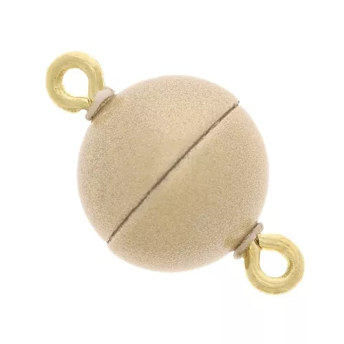 Cierre magnético de bola de 10 mm - Dorado vintage x1