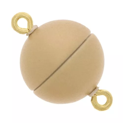 Cierre magnético de bola de 12 mm - Dorado vintage x1