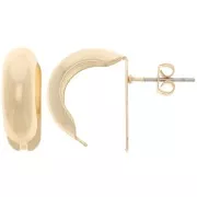 Tachuelas curvas - criollas para doblar 17x6 mm - Dorado x2