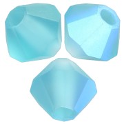 Preciosa rondelle beads - Bead 4 mm - Indicolite AB Matt x30