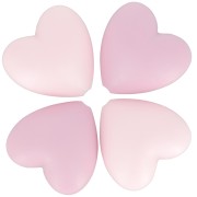 Corazón de silicona 19x20 mm para chupete - Multi rosa x4|raw }}