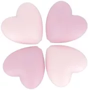 Corazón de silicona 19x20 mm para chupete - Multi rosa x4