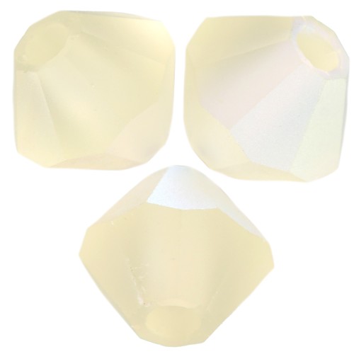 Preciosa Bicones - Cuenta rondelle 4 mm - Jonquil AB Mate x30