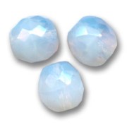 Facetadas 10 mm White Opal x10