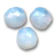 Facetadas 10 mm White Opal x10