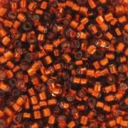 Miyuki Delica 11/0   DB0601 - Dyed Siver Lined Dark Burnt Orange x8g