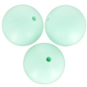 Perlas de silicona redondas de 15 mm para la fijación del chupete - Menta x3|raw }}