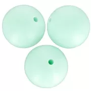 Perlas de silicona redondas de 15 mm para la fijación del chupete - Menta x3