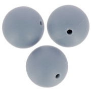 Perlas de silicona redondas de 15 mm para la fijación del chupete - Gris oscuro x3|raw }}