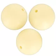 Perlas de silicona redondas de 15 mm para la fijación del chupete - Amarillo x3