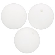 Perlas de silicona redondas de 15 mm para la fijación del chupete - Blanco x3|raw }}