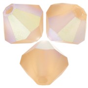 Preciosa Rondelle Beads - Rondelle Bead 4 mm - Topacio colorado claro AB mate x30|raw }}