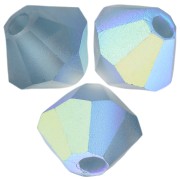 Preciosa beads - Cuenta rondelle 4 mm - Montana AB Mate x30|raw }}