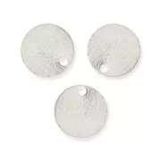 Cequíes lisos 8 mm plateado x10